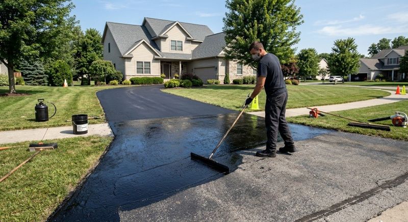 Blacktop Driveway Sealing in Sarasota, FL