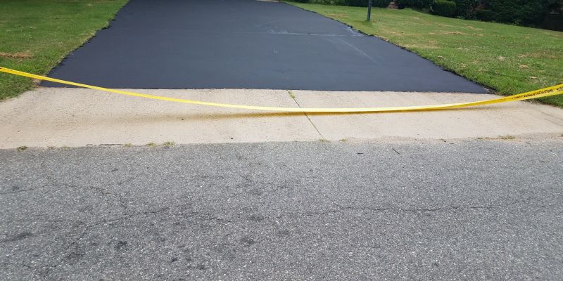 Finished Sealed Driveway
