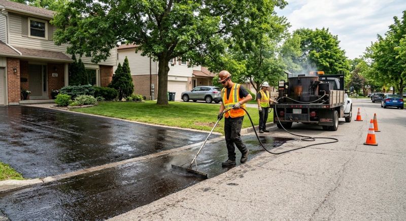Hot Tar Driveway Sealing in Fort Myers, FL